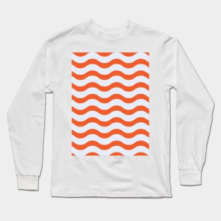 Tangerine Waves Long Sleeve T-Shirt